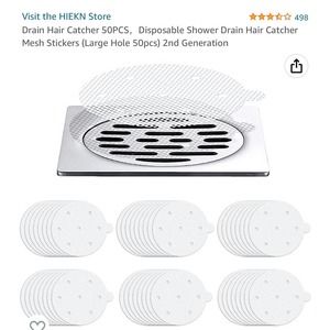 50pc disposable drain hair catcher